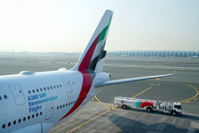 Emirates 0 Sürdürülebilir Havacılık Yakıtı