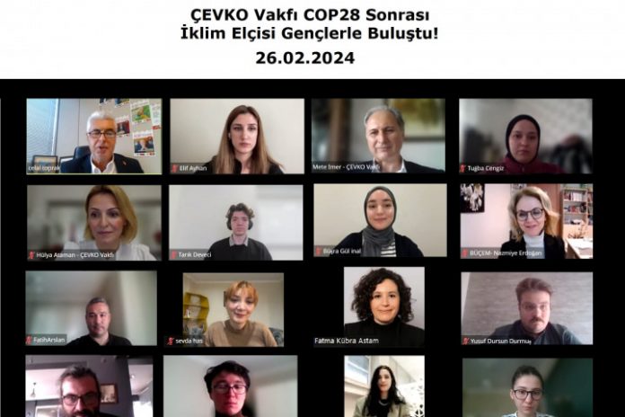 C-EVKO-Vakfi-COP28-Sonrasi-I-klim-Elc-isi-Genc-lerle-Bulus-uyor-2 ÇEVKO Vakfı COP28 Sonrası İklim Elçisi Gençlerle Buluşuyor