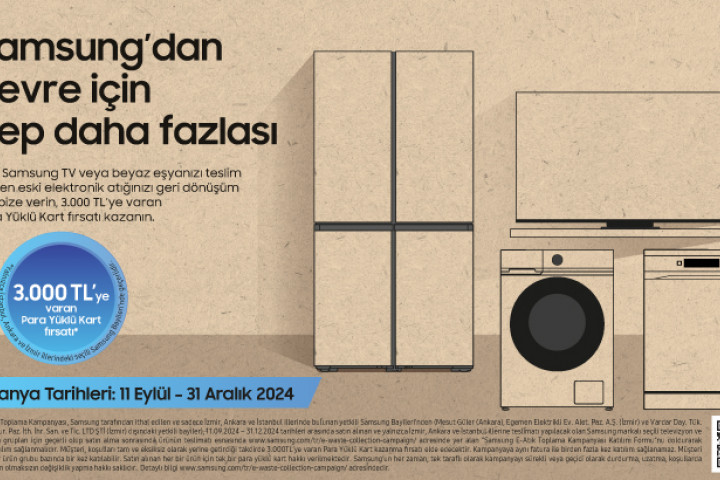 Samsung’un E-atık Toplama Kampanyası Hediye Çeki Kazanma Fırsatı Sunuyor
