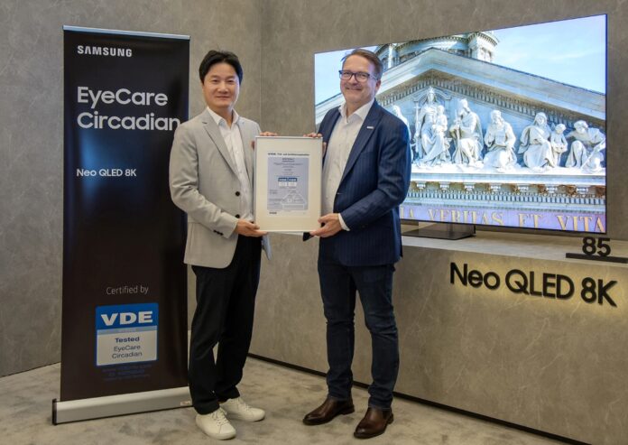 Samsung_TVs_and_Displays_Neo_QLED_Lifestyle_TVs_EyeCare_Certification_From_VDE_main1 Samsung EyeCare Sertifikası