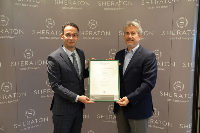 Sheraton Hotel Esenyurt'a Yenilenebilir Enerji Sertifikası