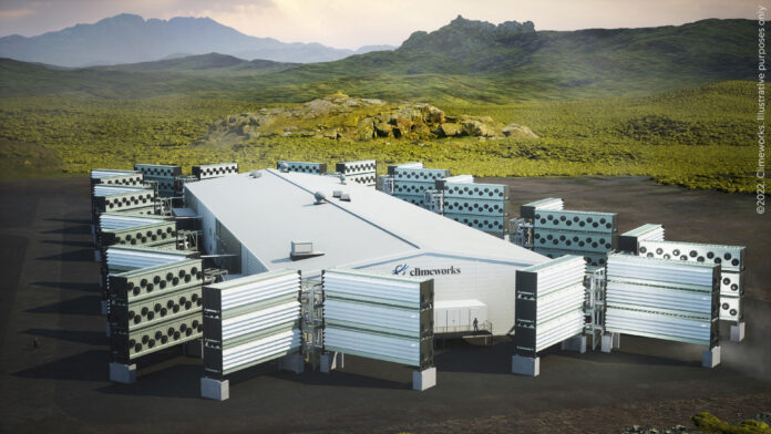 FILE PHOTO: View of a computer-rendered image of Climeworks' Mammoth direct air capture plant Karbon Yakalama Tesisi Foto: Reuters