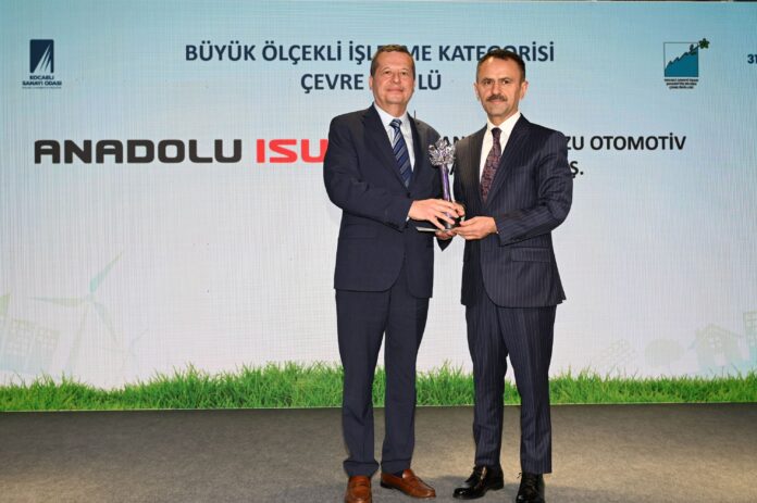Kocaeli Sanayi Odası tarafından bu yıl 31'incisi düzenlenen Şahabettin Bilgisu Çevre Ödülleri’nde, Anadolu Isuzu, Büyük Ölçekli İşletme Kategorisinde ödüle layık görüldü.
