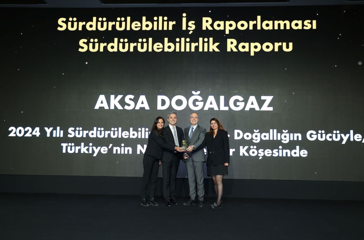 Aksa Doğalgaz’ın Sürdürülebilirlik Raporu Ödüllendi