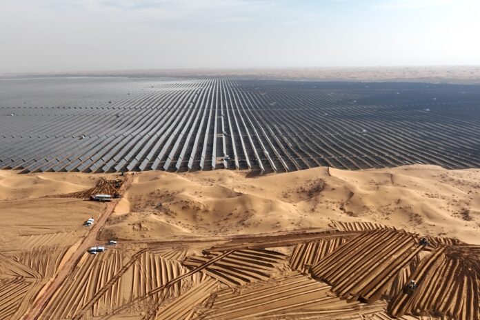 Renewable Energy Power Base Starts 2nd Phase Construction In Zhongwei Çin-Güneş Enerjisi