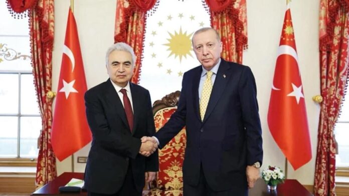 erdogan-birol Uluslararası Enerji Ajansı (IEA) Başkanı Fatih Birol ve Cumhurbaşkanı Erdoğan