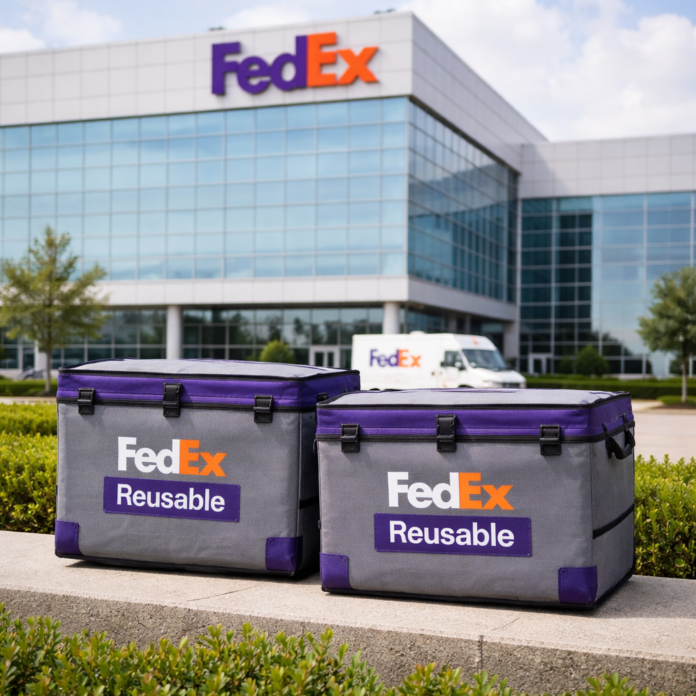 ChatGPT Image 22 Mar 2026 13_03_09 FedEx Yeniden Kullanılabilir Ambalaj